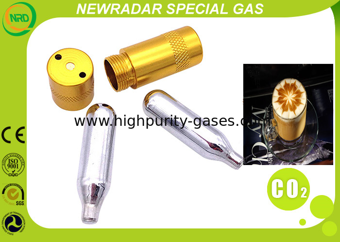 Disposalbe Specialty Gas Equipment 8 Gram - 88 Gram CO2 Tank Mini Cylinder
